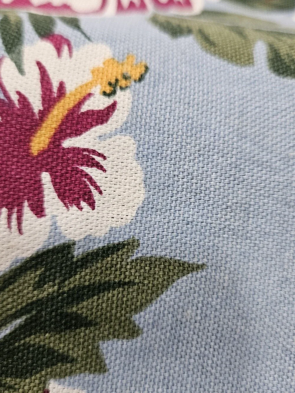 VTG Vohann Surfboard Hawaiian Floral Beach Sand Cars Cotton Shower Curtain 65X72